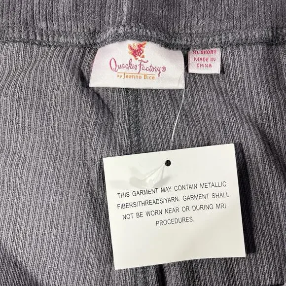 Quacker Factory Jeanne Bice Corduroy Pull On Pants Embellished XL Short 40x28 - Picture 3 of 9